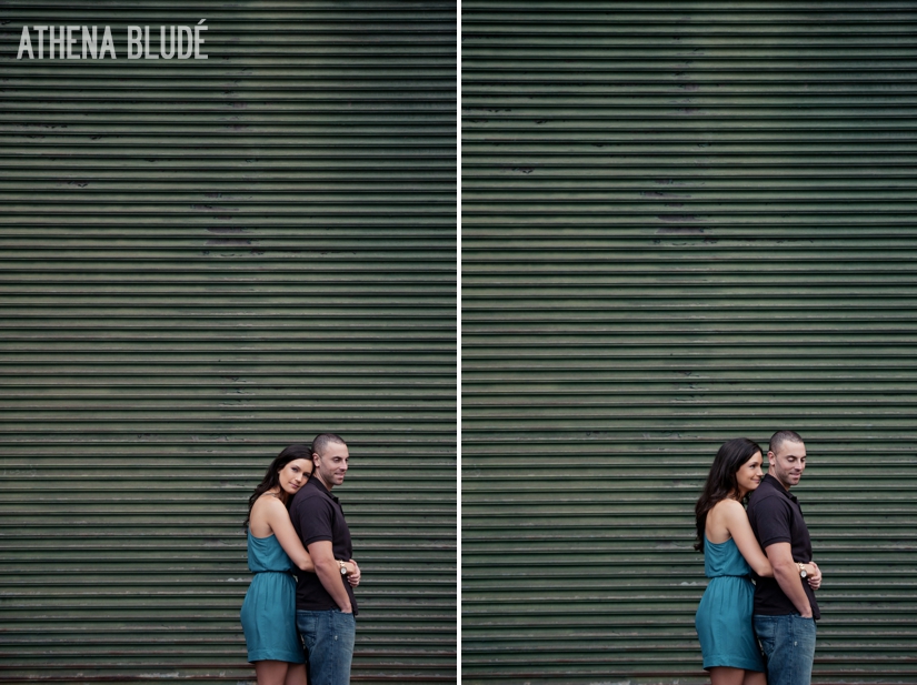 ©2011 Athena Bludé Photography | Vineyard and Urban Engagement Session: Jessica + Nick