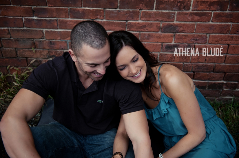 ©2011 Athena Bludé Photography | Vineyard and Urban Engagement Session: Jessica + Nick