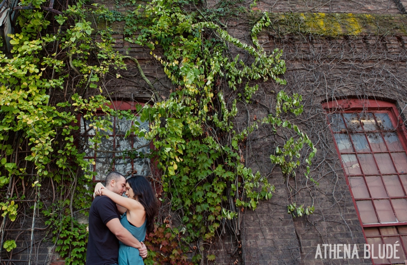 ©2011 Athena Bludé Photography | Vineyard and Urban Engagement Session: Jessica + Nick
