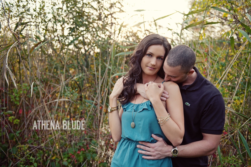 ©2011 Athena Bludé Photography | Vineyard and Urban Engagement Session: Jessica + Nick