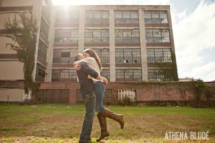 ©2011 Athena Bludé Photography | Vineyard and Urban Engagement Session: Jessica + Nick